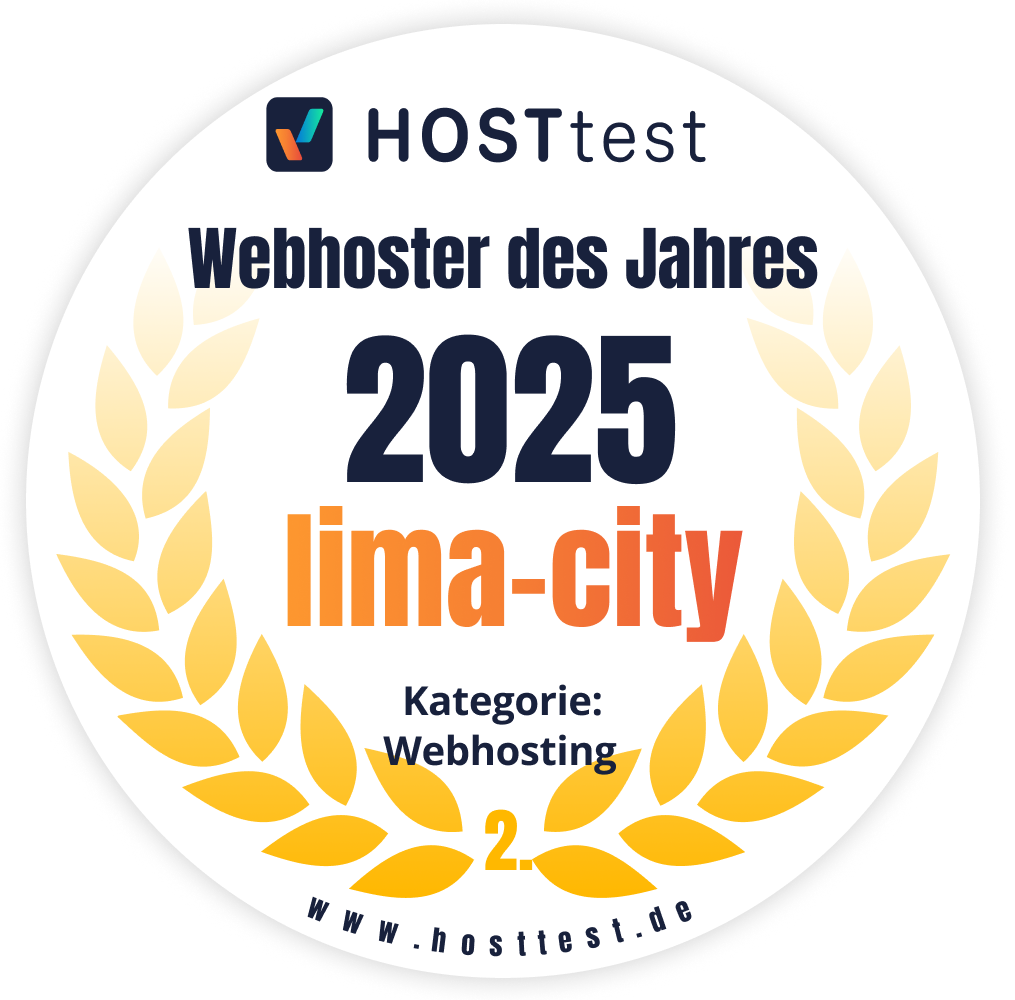 WordPress - Webhosting - Webhoster des Jahres 2025 - lima city